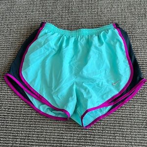 Nike Dri Fit blue/teal tempo shorts size S
